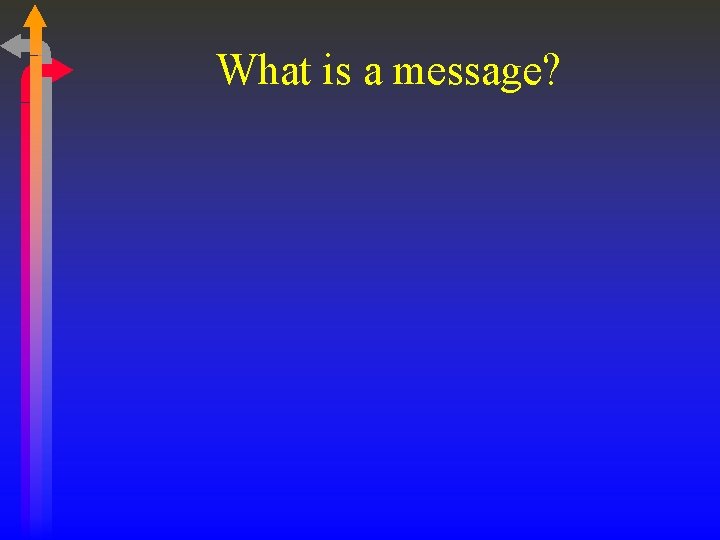 What is a message? 