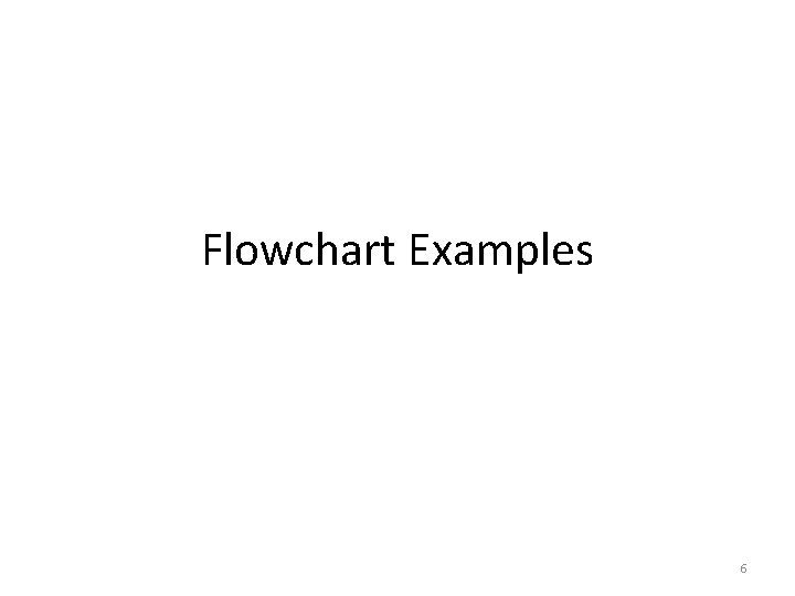 Flowchart Examples 6 