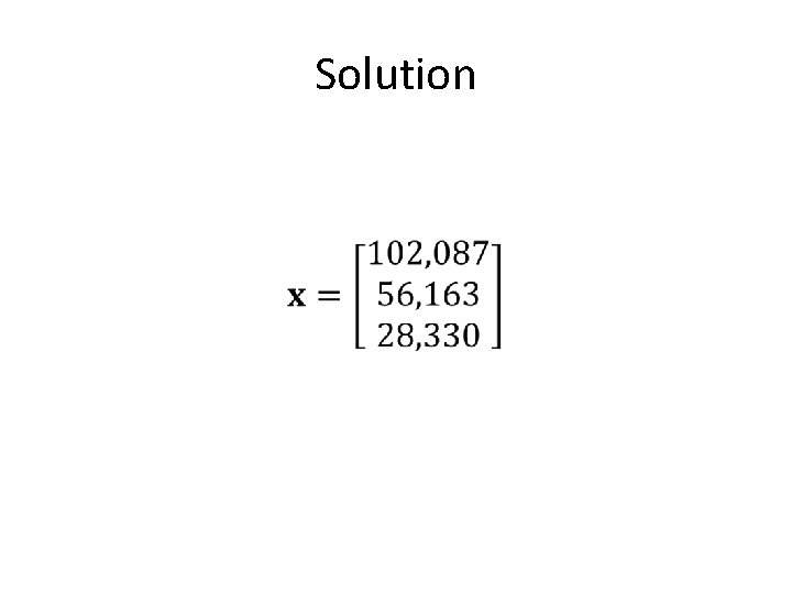 Solution • 