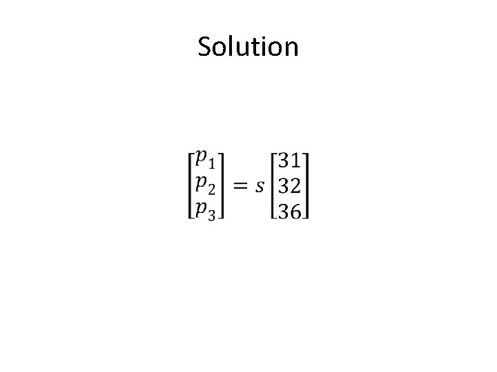Solution • 
