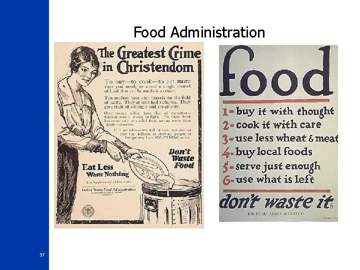 Food Administration 37 