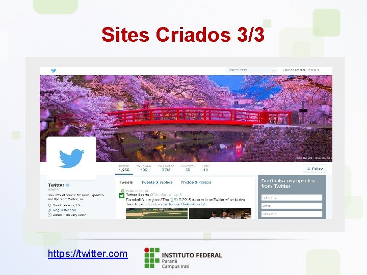 Sites Criados 3/3 https: //twitter. com 