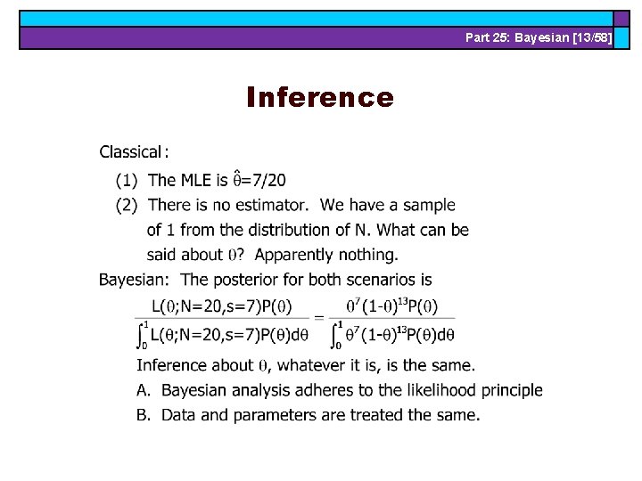Part 25: Bayesian [13/58] Inference 