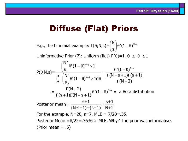 Part 25: Bayesian [16/58] Diffuse (Flat) Priors 