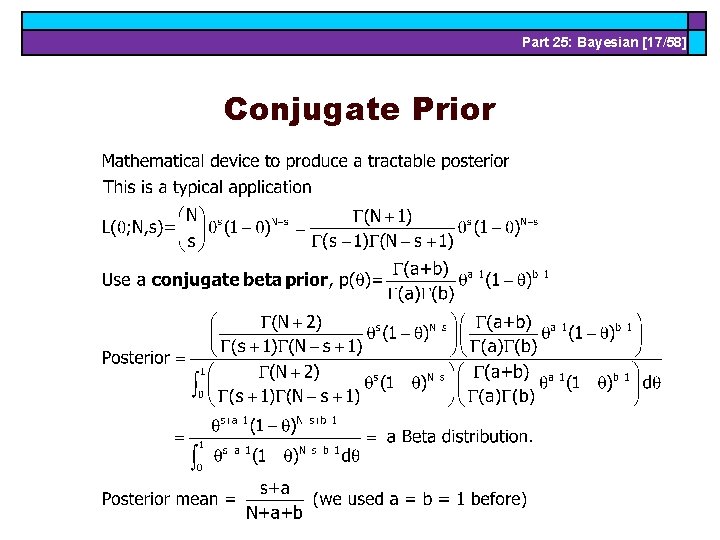 Part 25: Bayesian [17/58] Conjugate Prior 