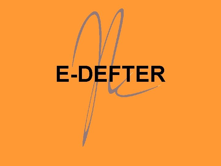 E-DEFTER 