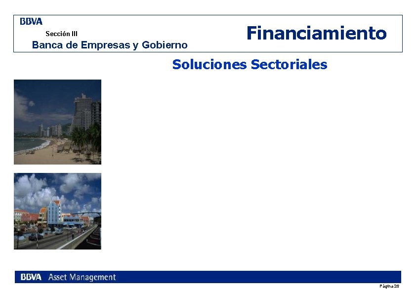 Sección III Banca de Empresas y Gobierno Financiamiento Soluciones Sectoriales Página 26 