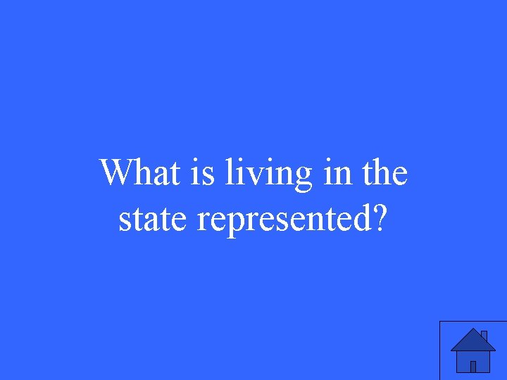 What is living in the state represented? 