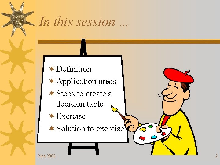 In this session … ¬ Definition ¬ Application areas ¬ Steps to create a