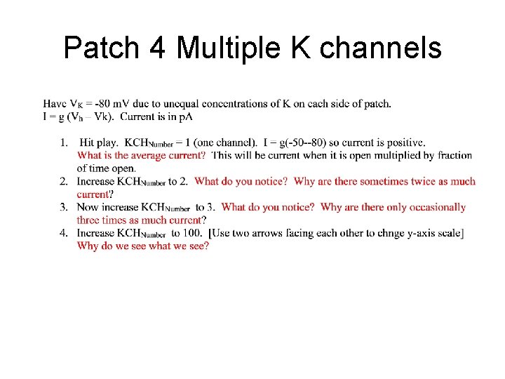 Patch 4 Multiple K channels 