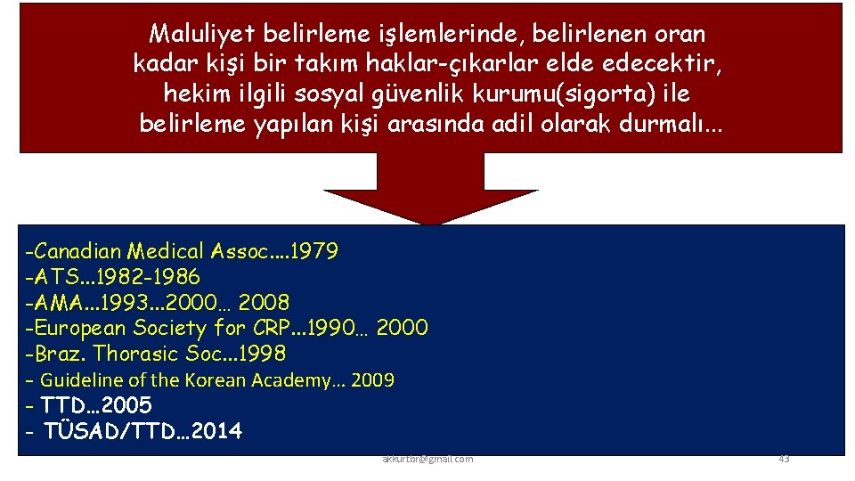 Maluliyet belirleme işlemlerinde, belirlenen oran kadar kişi bir takım haklar-çıkarlar elde edecektir, hekim ilgili