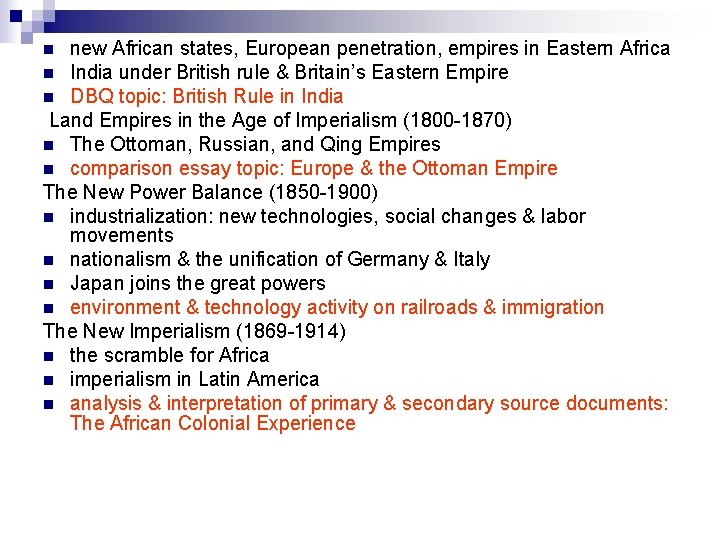 new African states, European penetration, empires in Eastern Africa n India under British rule