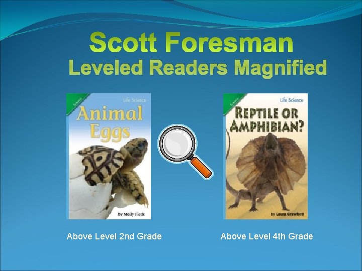 Leveled Readers Magnified Above Level 2 nd Grade Above Level 4 th Grade 