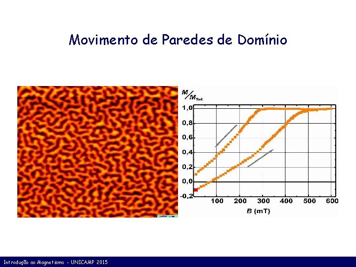 Movimento de Paredes de Domínio Introdução ao Magnetismo - UNICAMP 2015 