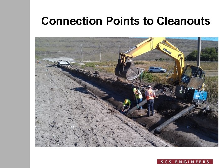 Connection Points to Cleanouts 