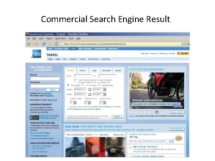 Commercial Search Engine Result 