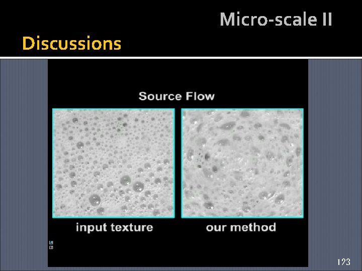 Discussions Micro-scale II 123 