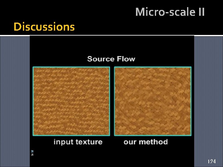 Discussions Micro-scale II 124 