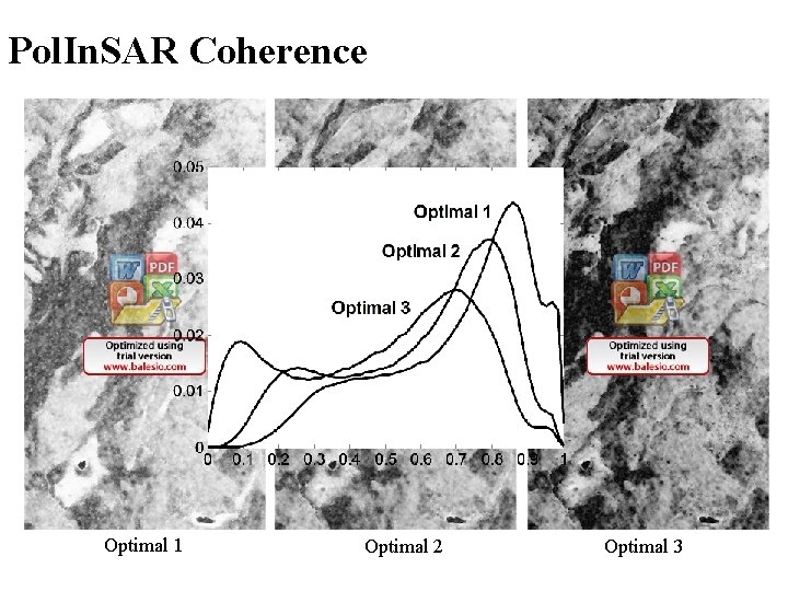 Pol. In. SAR Coherence Optimal 1 Optimal 2 Optimal 3 