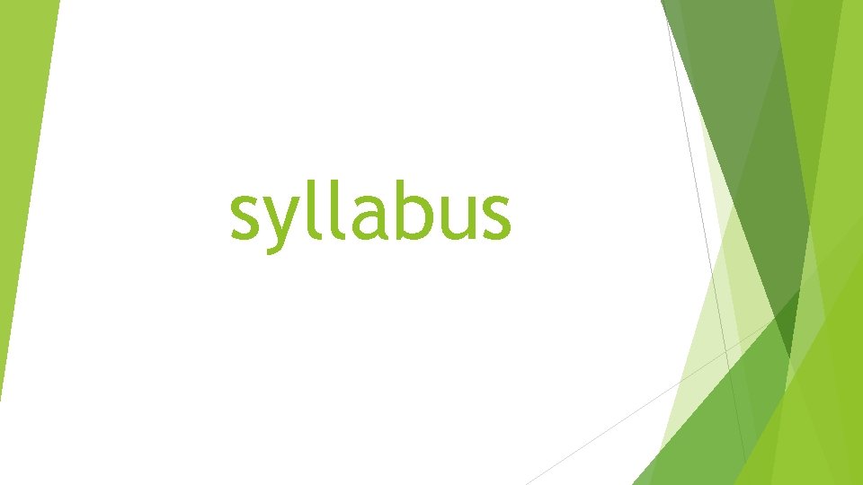 syllabus 