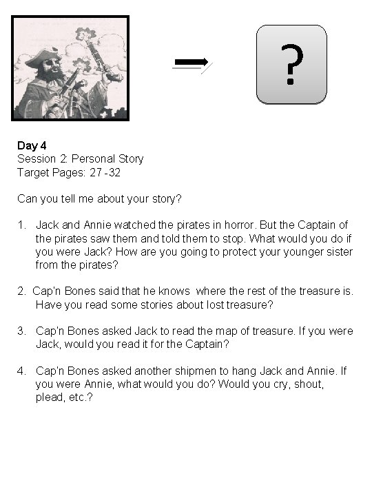 ? Day 4 Session 2: Personal Story Target Pages: 27 -32 Can you tell