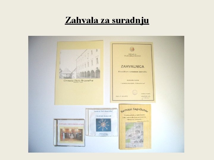 Zahvala za suradnju 