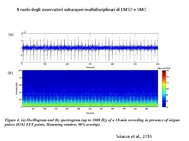 Il ruolo degli osservatori subacquei multidisciplinari di EMSO e SMO Sciacca et al. ,