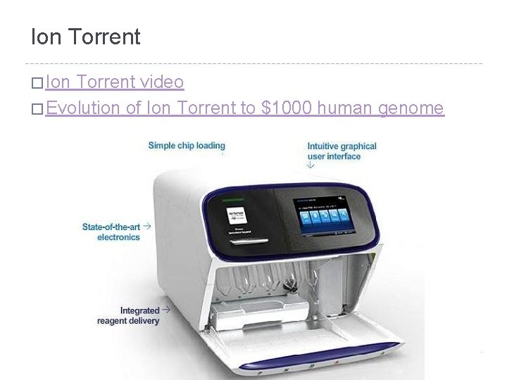 Ion Torrent � Ion Torrent video � Evolution of Ion Torrent to $1000 human