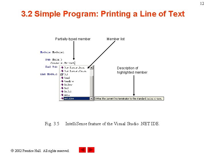 12 3. 2 Simple Program: Printing a Line of Text Partially-typed member Member list 12 3. 2 Simple Program: Printing a Line of Text Partially-typed member Member list