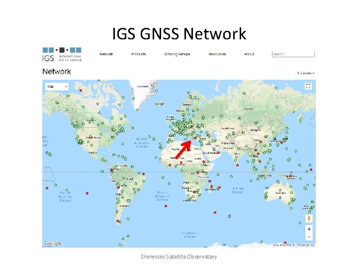 IGS GNSS Network Dionyssos Satellite Observatory 