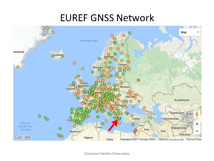 EUREF GNSS Network Dionyssos Satellite Observatory 