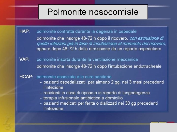 Polmonite nosocomiale 