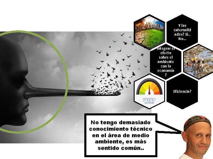 Y las externalid ades? Si. . No… Integrar el efecto sobre el ambiente con