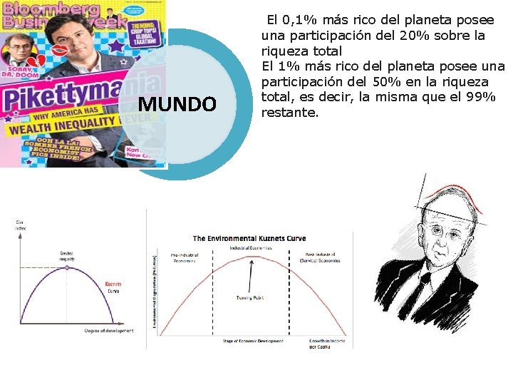 MUNDO El 0, 1% más rico del planeta posee una participación del 20% sobre