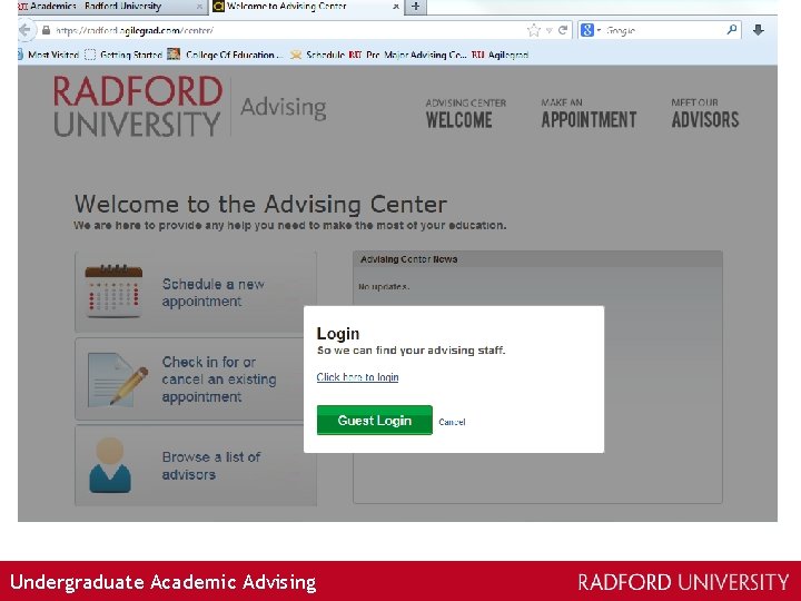 Undergraduate Academic Advising 