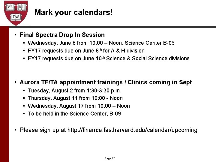 Mark your calendars! • Final Spectra Drop In Session § Wednesday, June 8 from