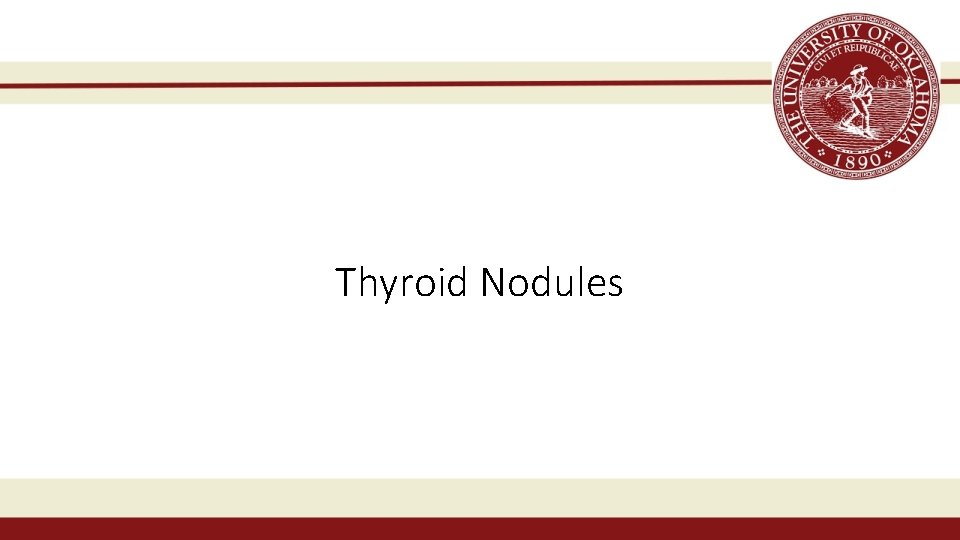 Thyroid Nodules 