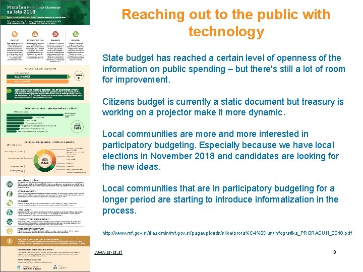 Reaching out to the public with technology State budget has reached a certain level