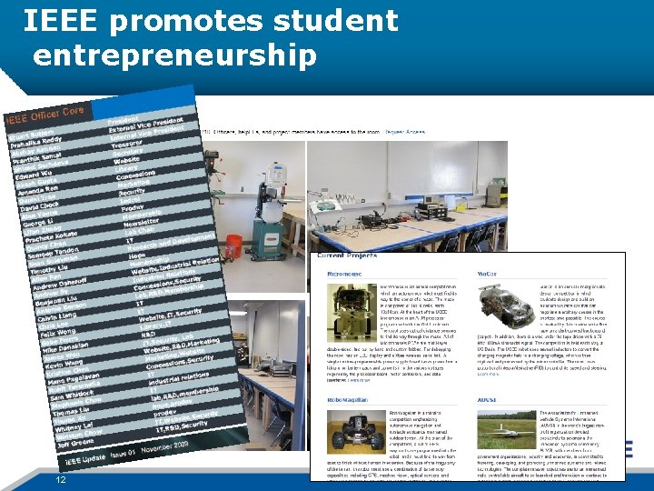 IEEE promotes student entrepreneurship 12 