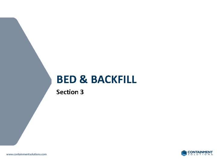 BED & BACKFILL Section 3 