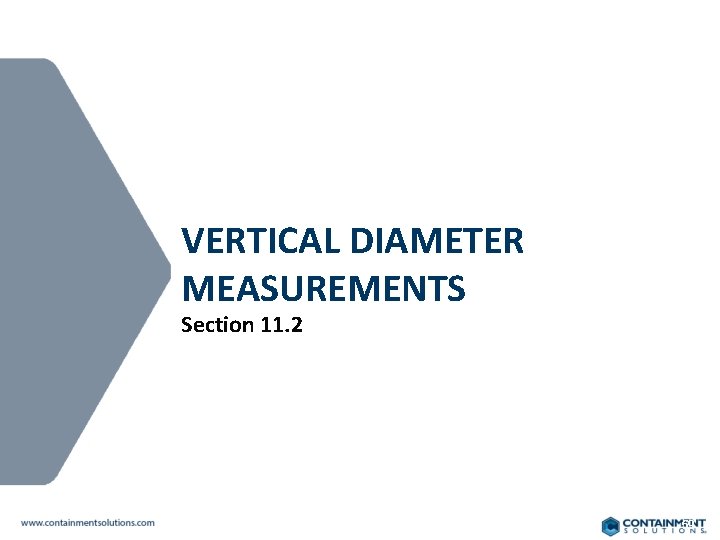 VERTICAL DIAMETER MEASUREMENTS Section 11. 2 59 