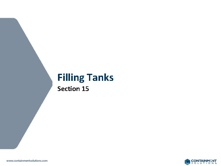 Filling Tanks Section 15 75 