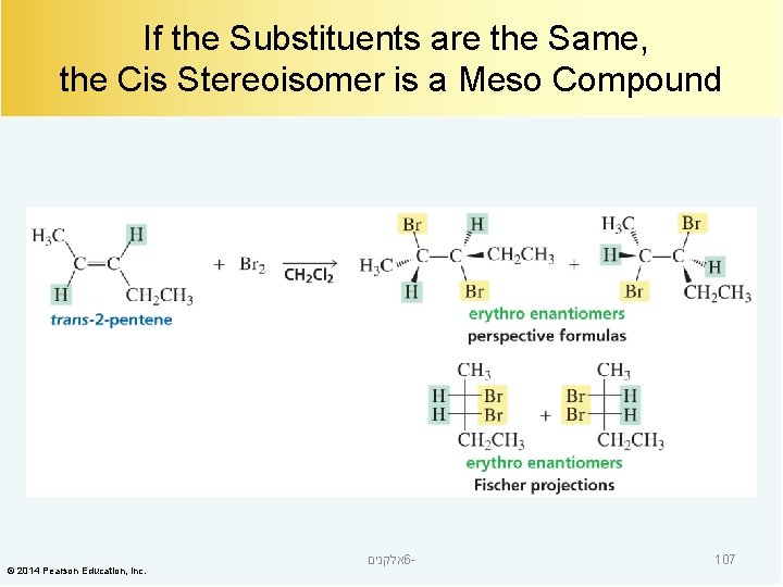 If the Substituents are the Same, the Cis Stereoisomer is a Meso Compound ©