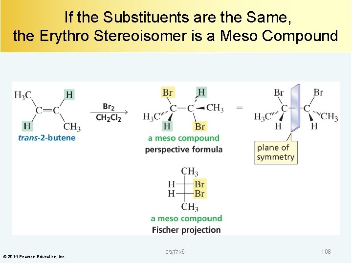 If the Substituents are the Same, the Erythro Stereoisomer is a Meso Compound ©