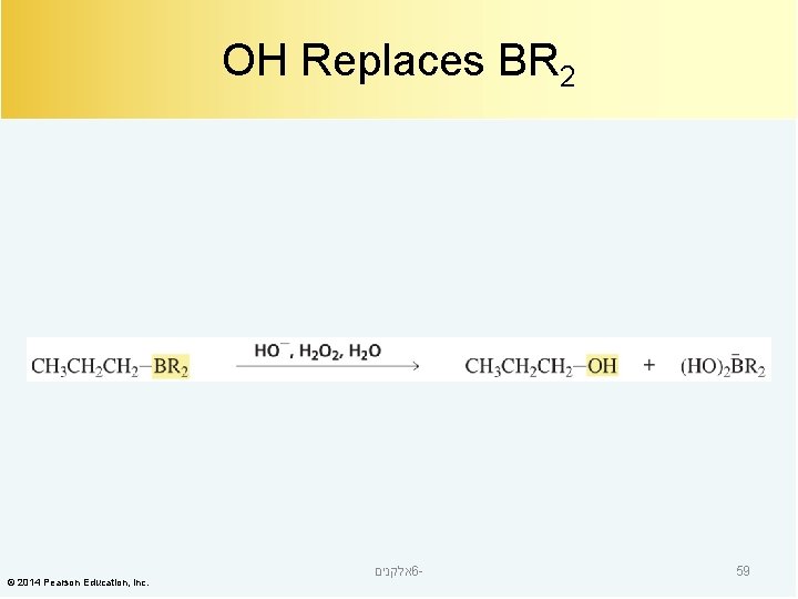 OH Replaces BR 2 © 2014 Pearson Education, Inc. אלקנים 6 - 59 