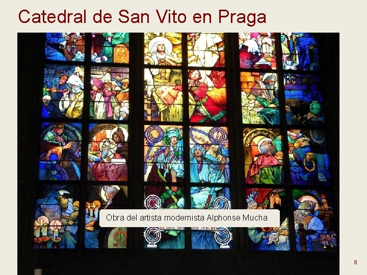 Catedral de San Vito en Praga Obra del artista modernista Alphonse Mucha 8 