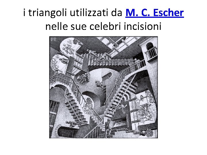 i triangoli utilizzati da M. C. Escher nelle sue celebri incisioni 