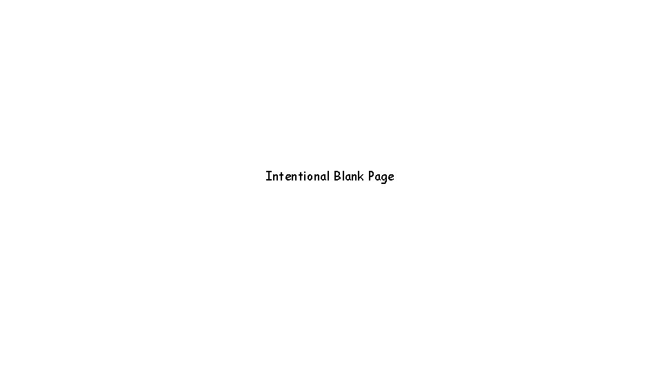 Intentional Blank Page 