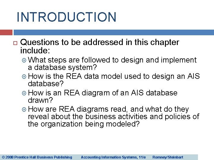INTRODUCTION Questions to be addressed in this chapter include: What steps are followed to INTRODUCTION Questions to be addressed in this chapter include: What steps are followed to