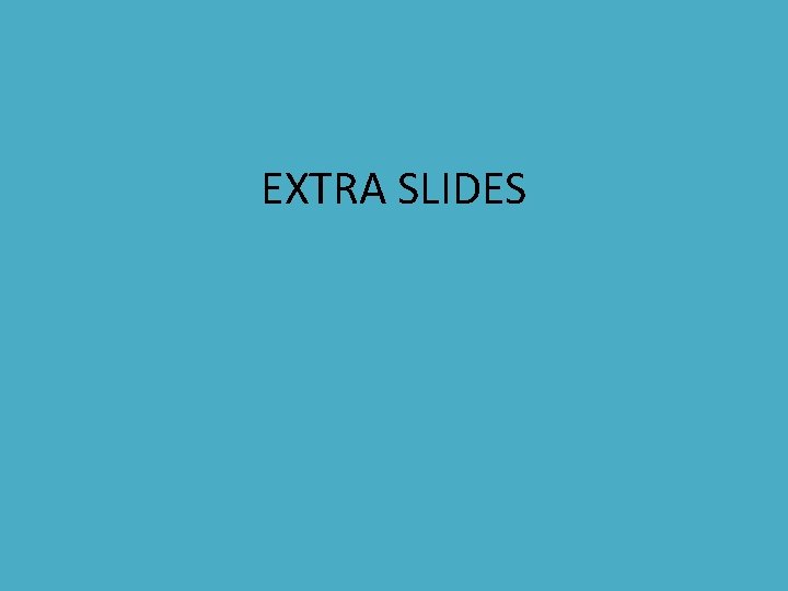 EXTRA SLIDES 
